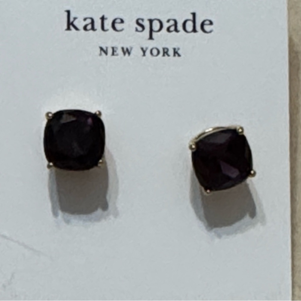 Kate Spade Dark Purple Stud Earrings